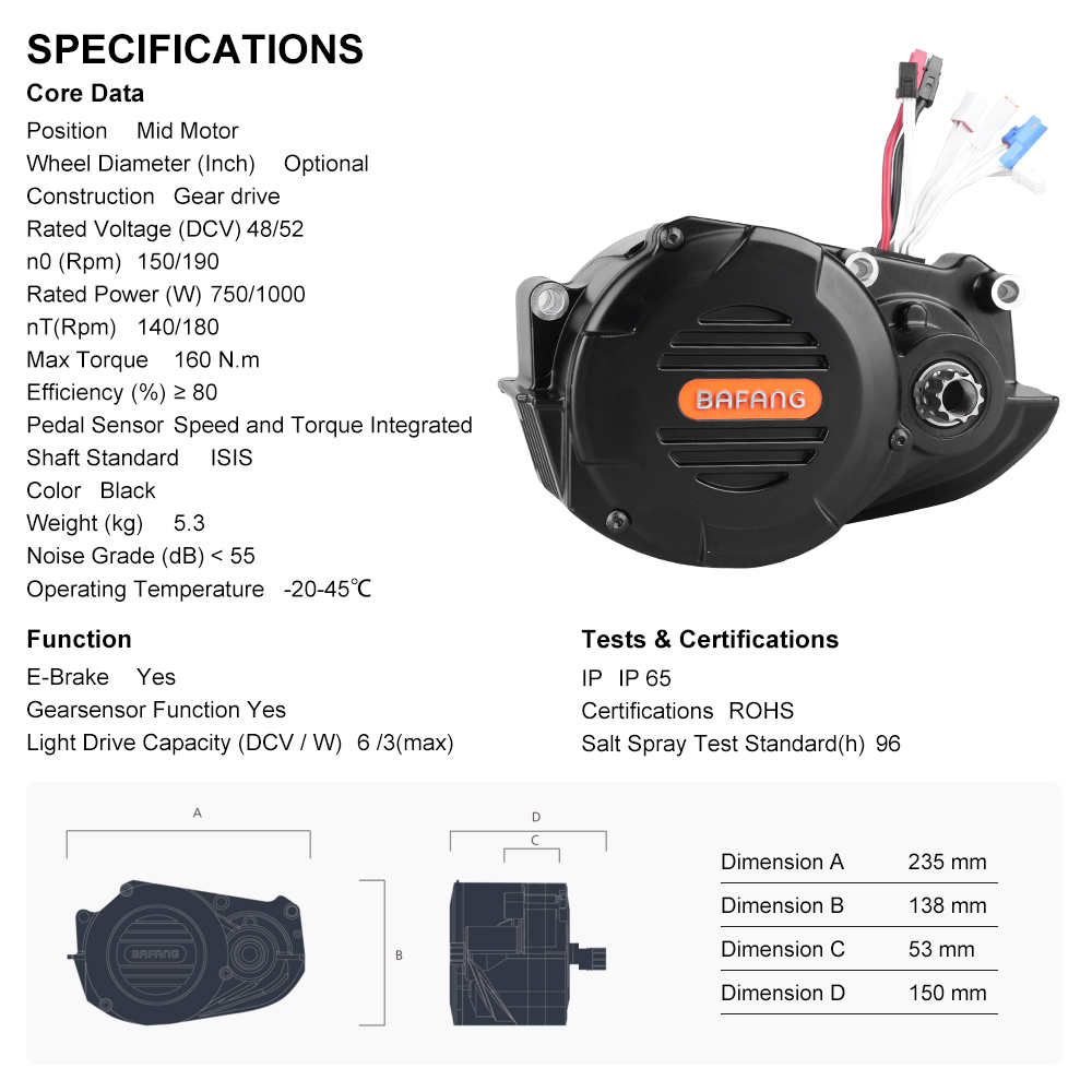 Bafang M620 G510 1000W Mid Dri - Mid Drive Conversion Kit 1000W review and price